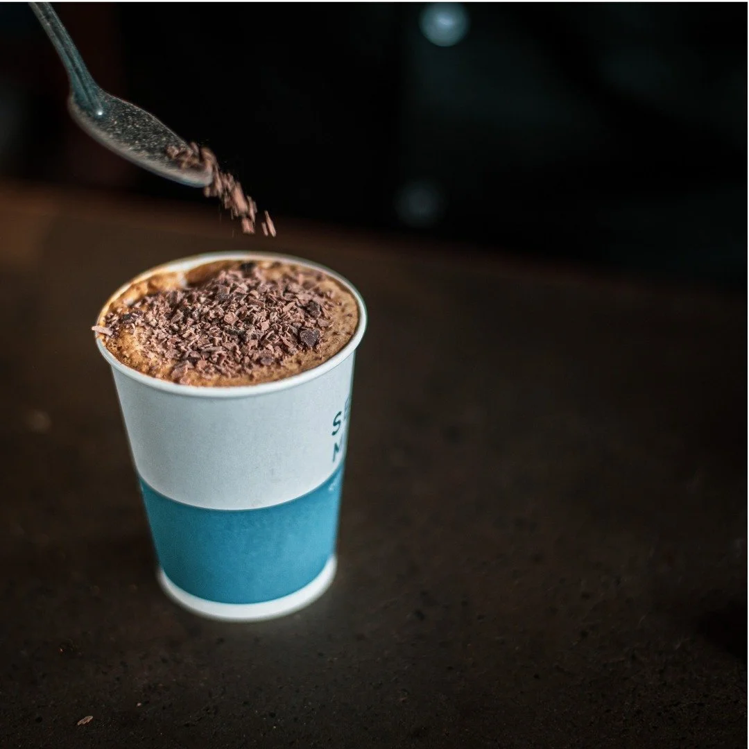 Indulge in an expertly made cappuccino: Starting with a shot of espresso, some velvety milk, foam and sprinkle with cocoa powder for the finishing touch ☕✨ 
#CappuccinoPerfection #CoffeeLove  #BrisbaneCafes #BrisCafeScene #BrisbaneCoffee #coffee #co