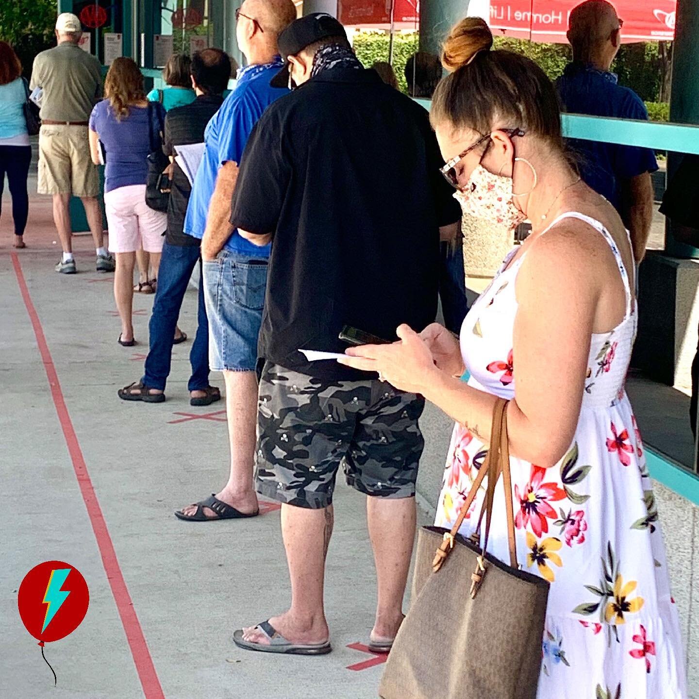 The lines are long but people are strong! Are you early voting or waiting until the big day? 

---

#votevotevote
#vote2020
#election2020
#Biden
#trump
#voteblue
#votered
#vote 
#rockthevote
#getoutthevote
#votesaveamerica
#absenteeballot
#theelectio