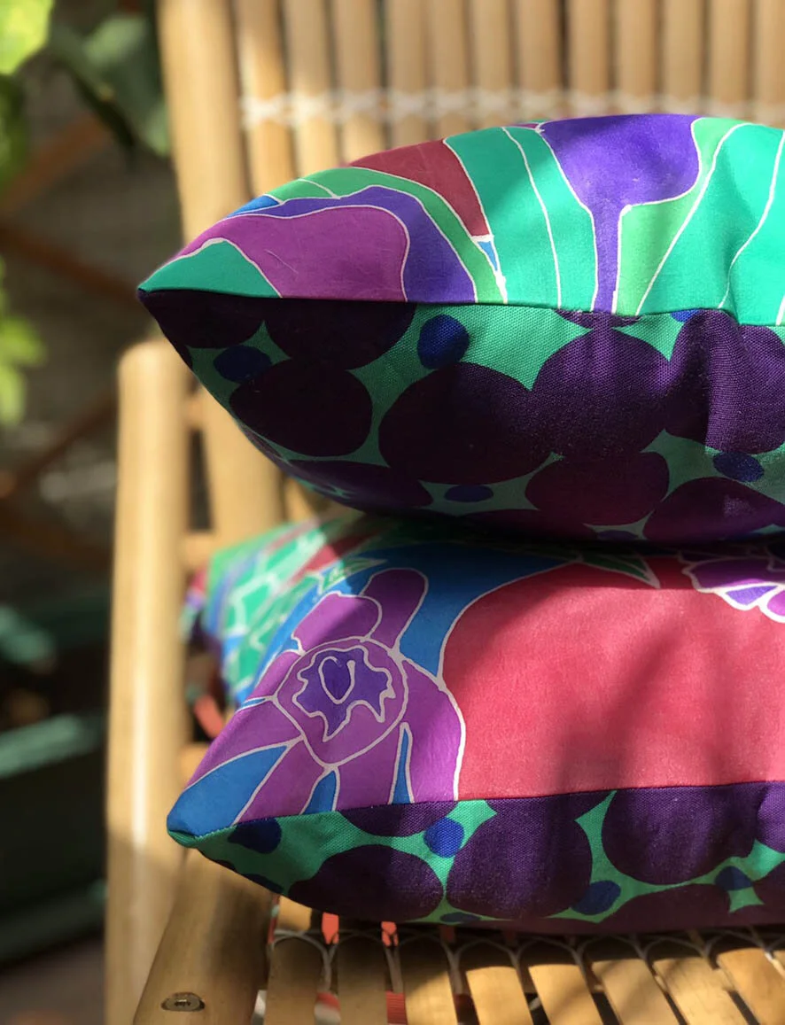 Coussin en Velours ELISE Perle - Choix de Tailles