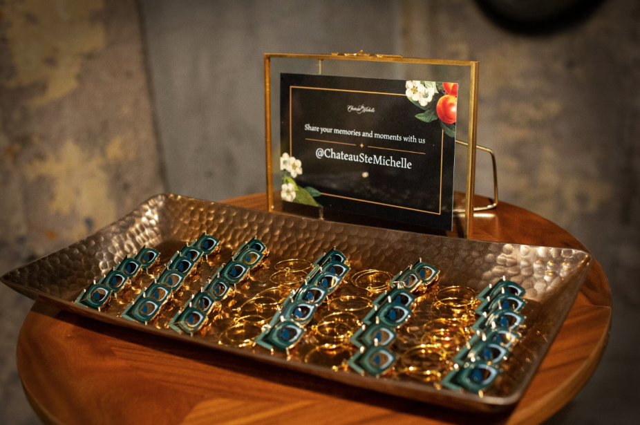 Custom lapel pins, required to enter the speakeasy