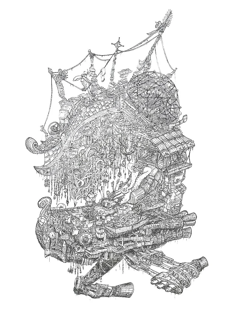 The Fortune Teller, Ink on Paper, £350.00