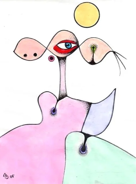 The Pacifist, Watercolour and Ink, 20cm x 15cm, POA