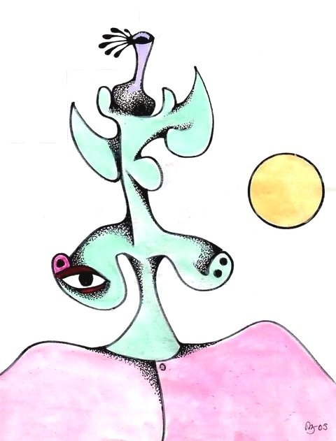 The Innovator, Water Colour and Ink, 20cm x 15cm, POA