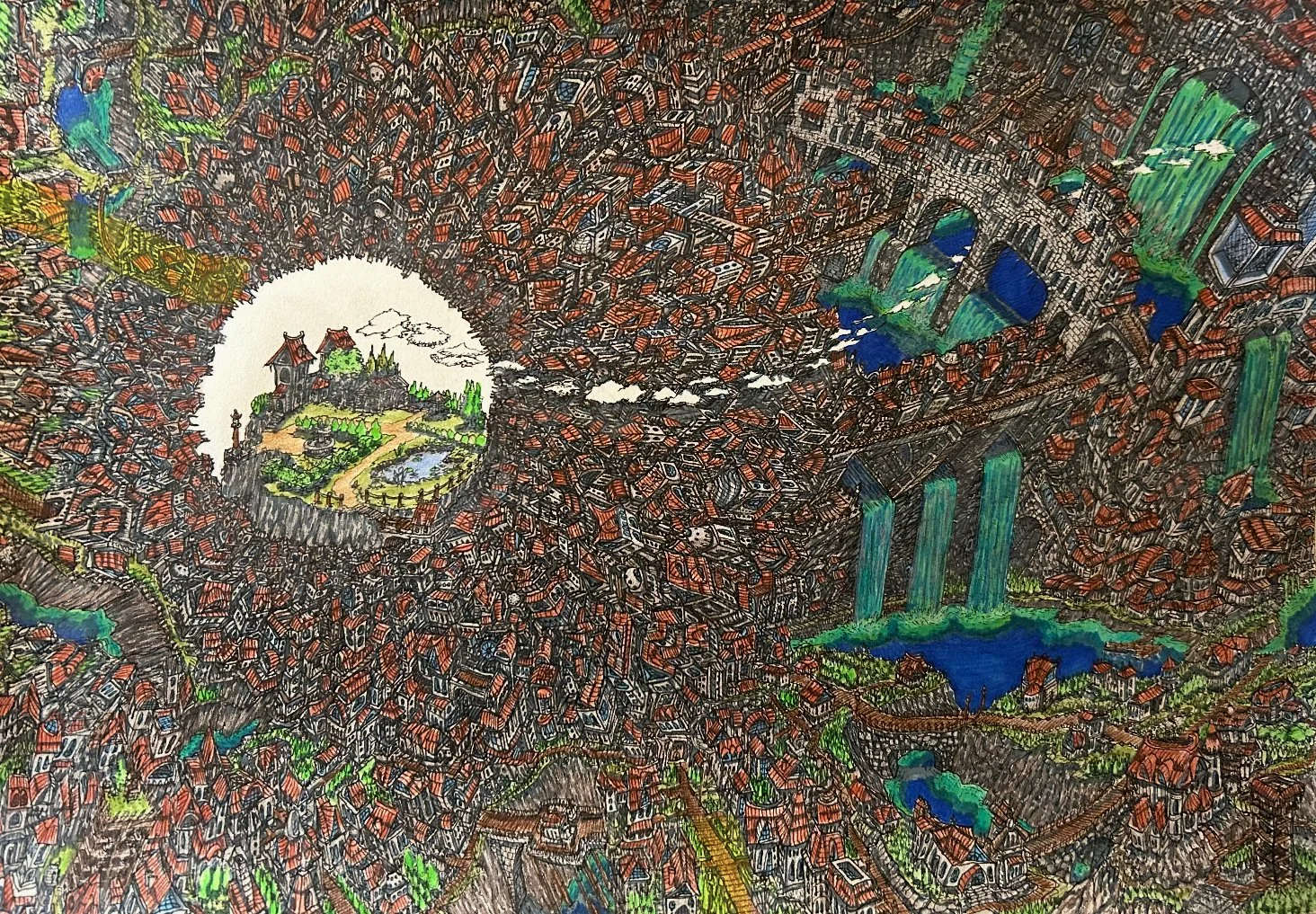 The Babylon, Ink on Paper, £420.00