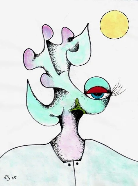 The Spectator, Watercolour and Ink, 20cm x 15cm, POA