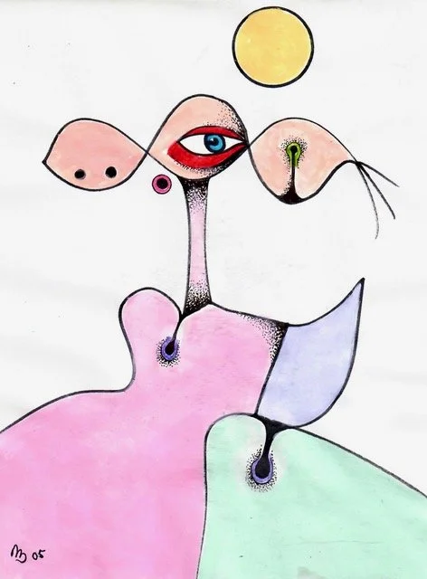 The Pacifist, Watercolour and Ink, 20cm x 15cm, POA