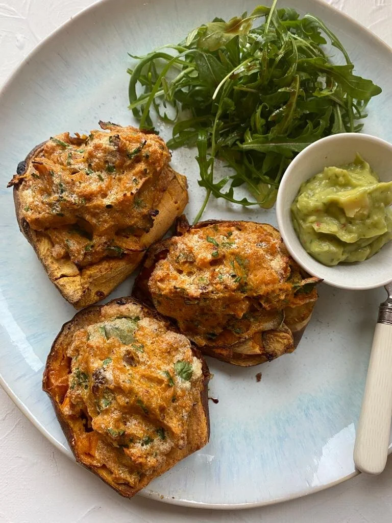 Baked Stuffed Sweet Potatoes