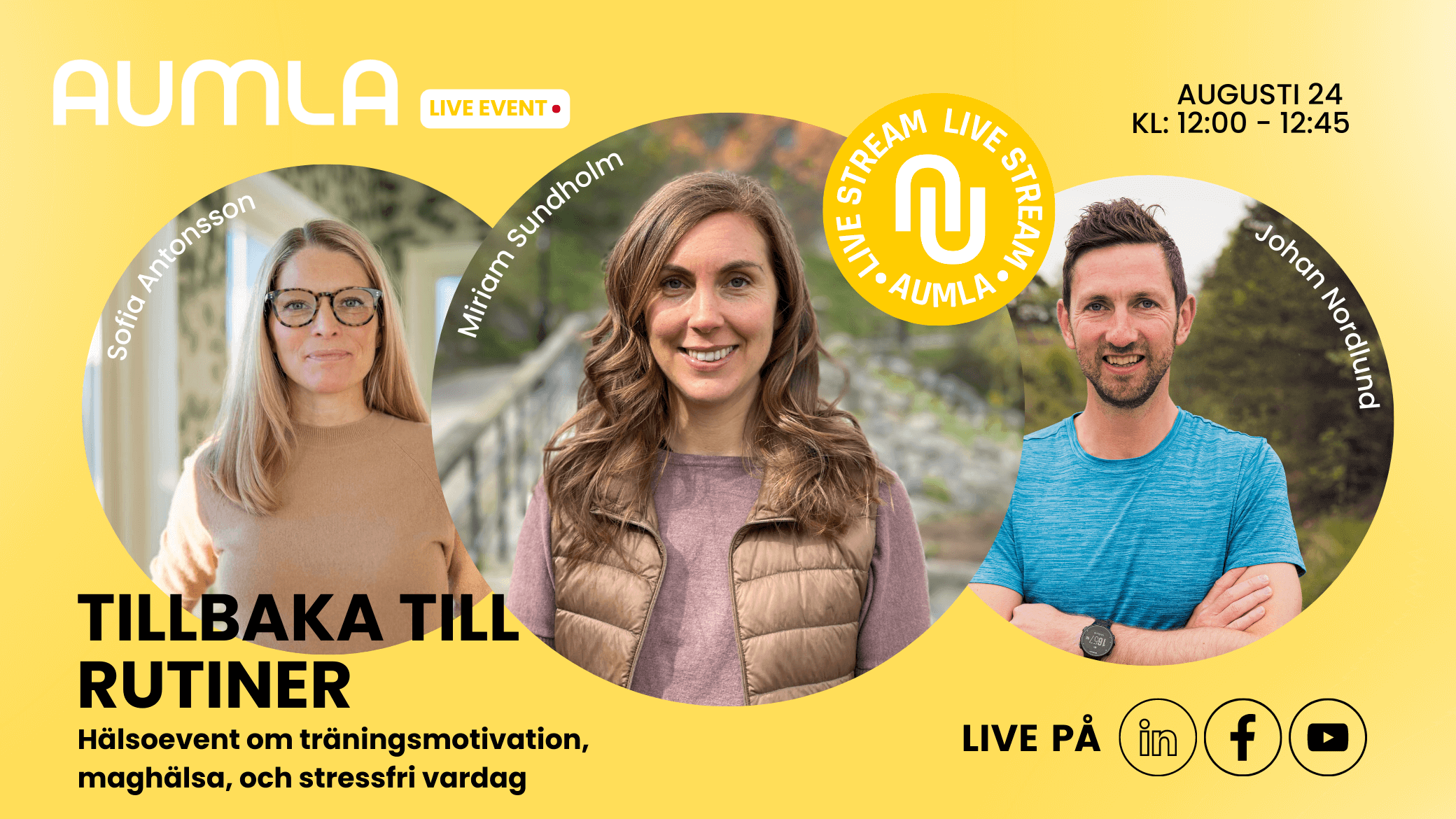 Tillbaka till rutiner: hälsoevent med expertpanel