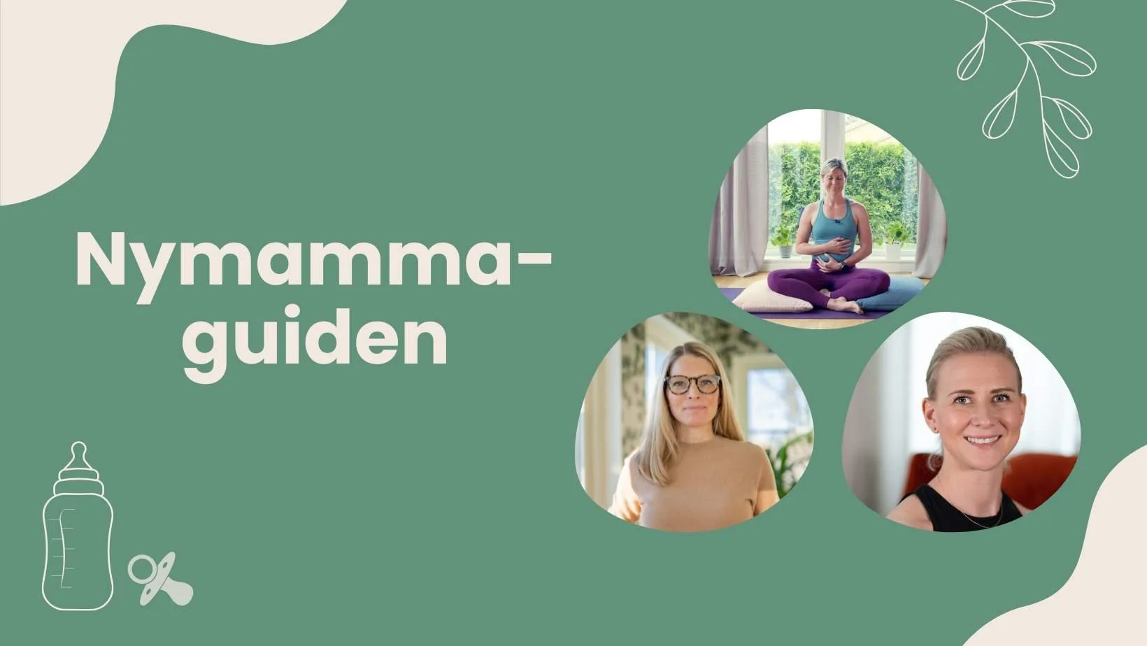 Bild på Aumla appens Nymammaguiden med kost, träning och återhämtning efter förlossning