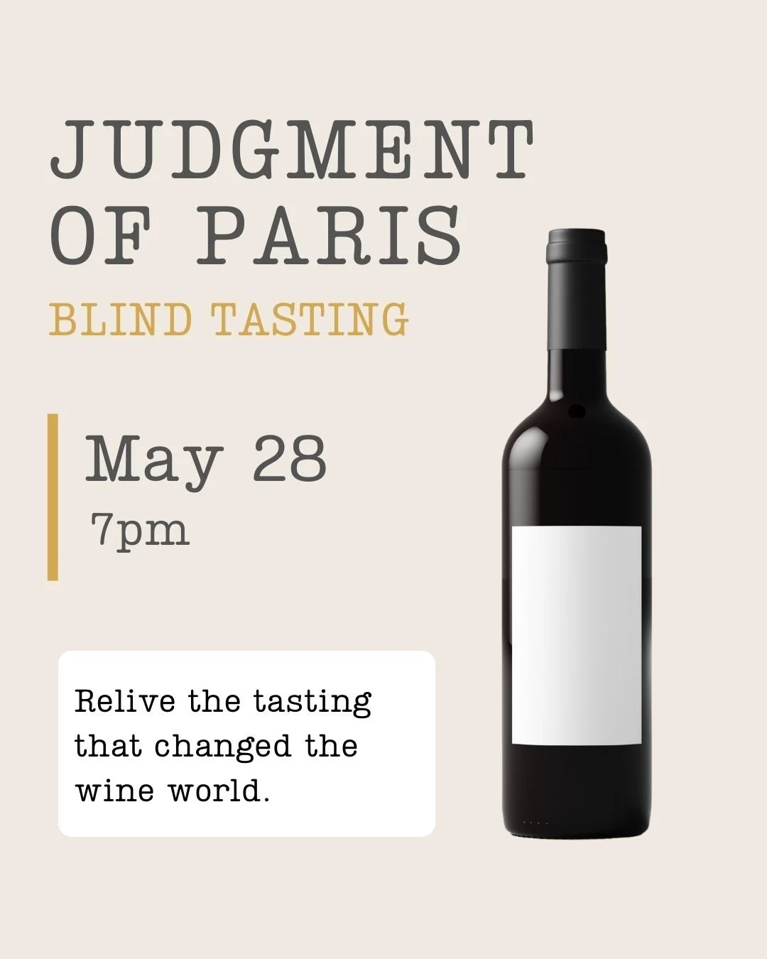 Judgment of Paris Blind Tasting