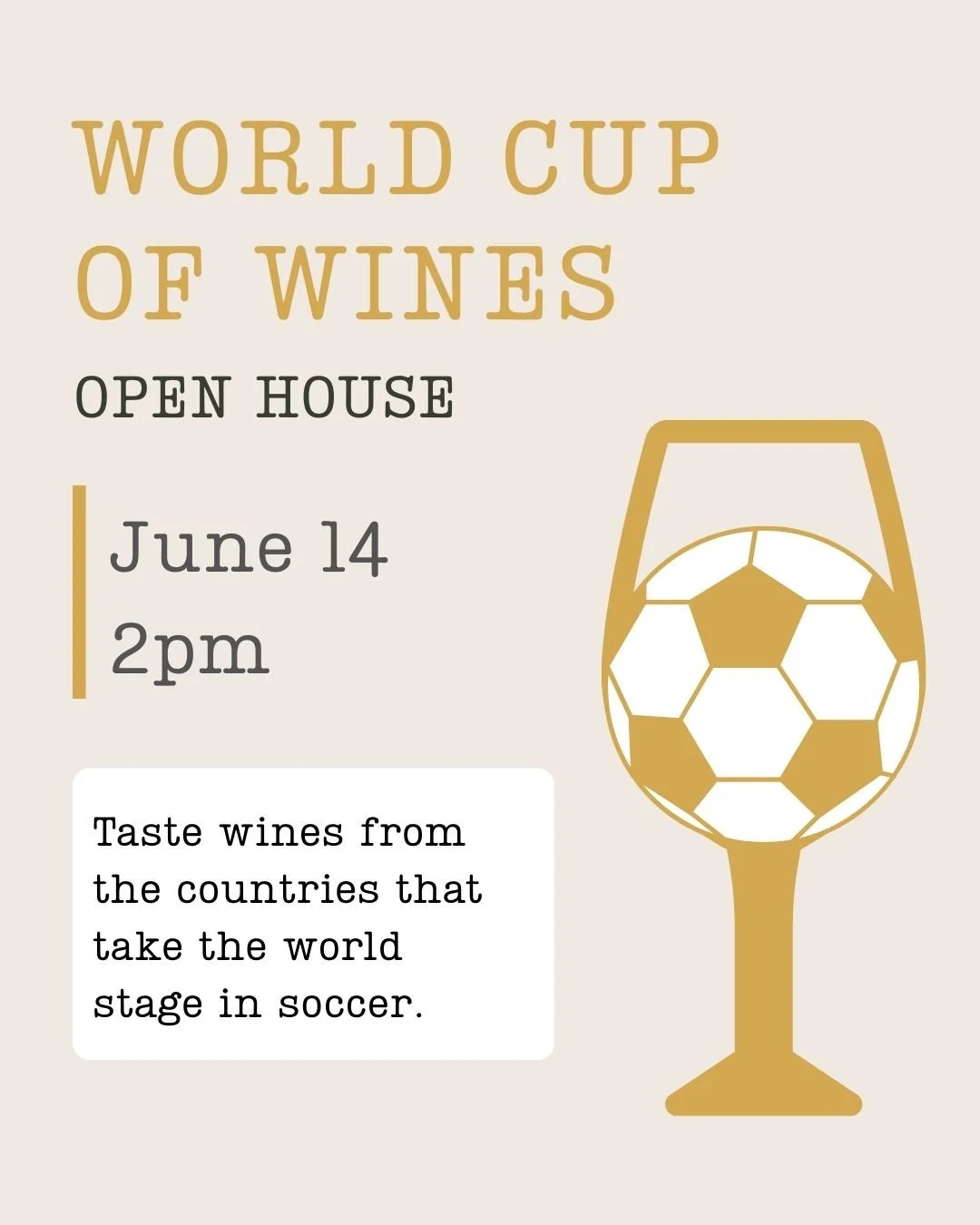 World Cup of Wines Open House