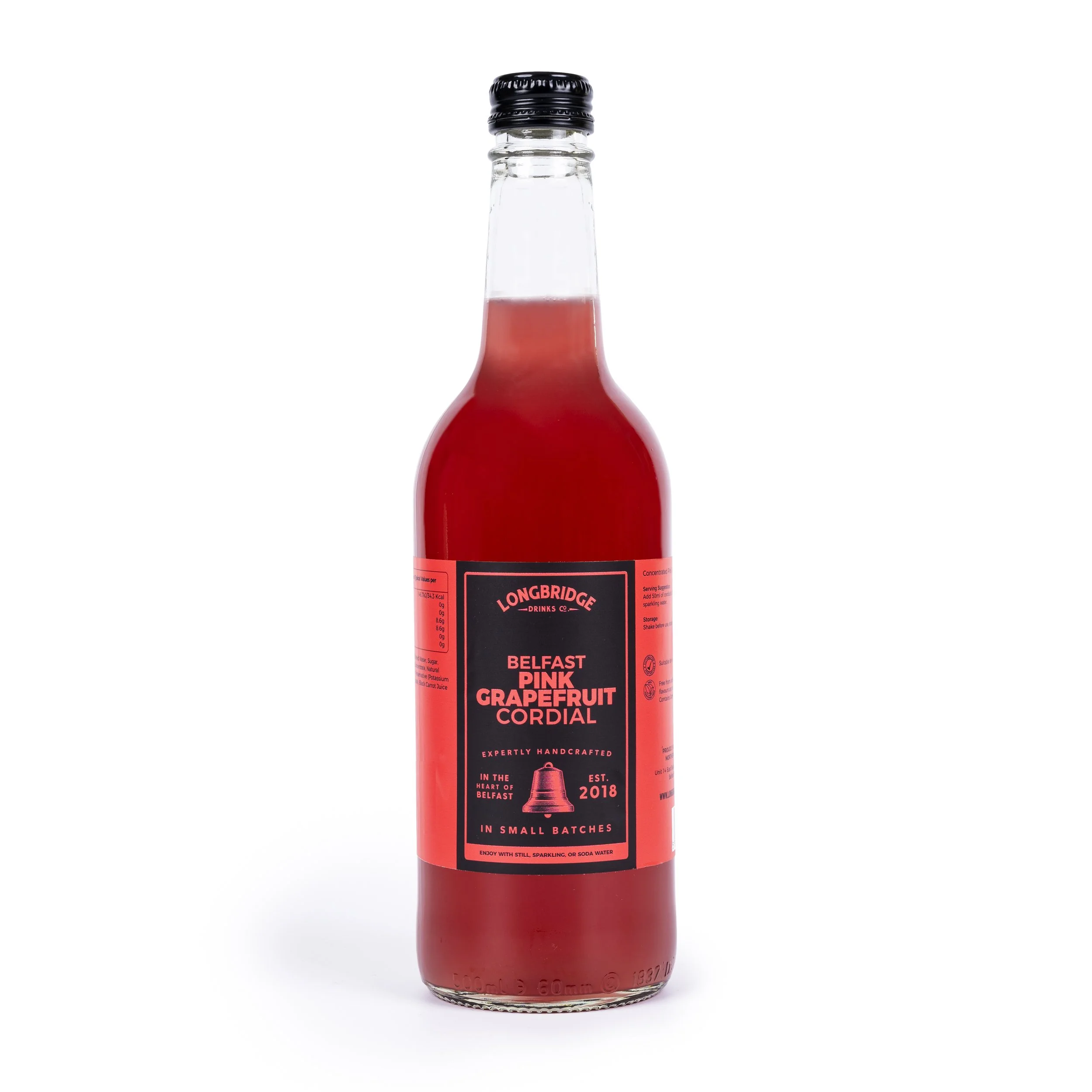 Belfast Pink Grapefruit Cordial 