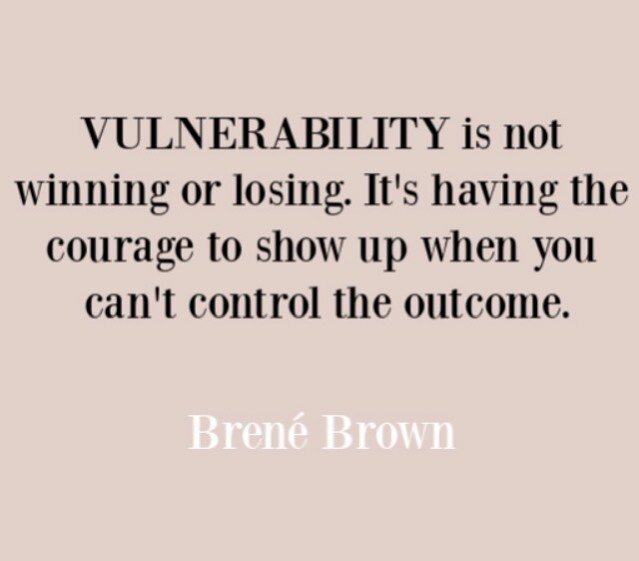 Vulnerability = brave #brenebrown #vulnerability #vulnerabilityisstrength #wellbeing #mentalhealth #truetoyourself