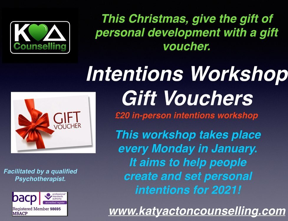 Gift vouchers available for my intention&rsquo;s workshops. A thoughtful Christmas present - the gift of space for self-reflection and discovery. Vouchers are &pound;20 and will be posted to you. Workshops take place in Leigh on Sea, Essex. #christma