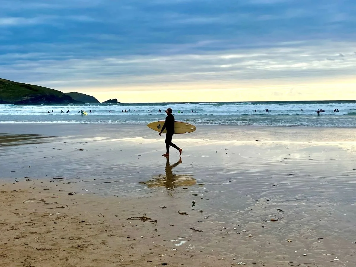Fistral Beach Newquay near Teal Lodge Cornwall