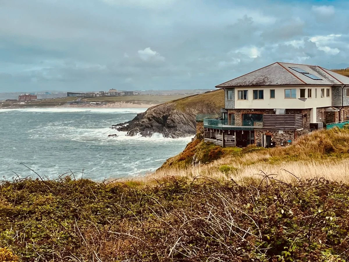 Lewinnick Lodge cliff top restaurant near Newquay Cornwall