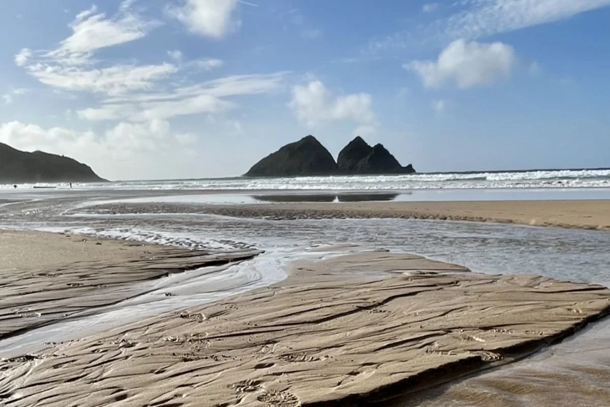 Holywell Bay Beach near Teal Lodge Cornwall