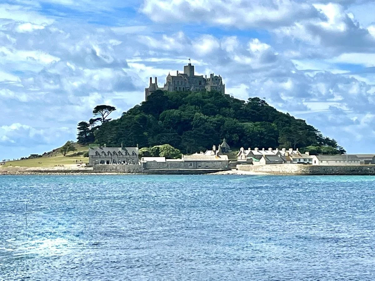 St Michael's Mount tidal island and castle in Cornwall
