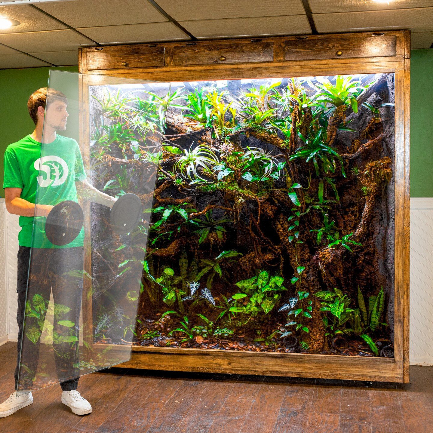 I had to take dismantle the 600 Gallon Vivarium in this week's video. (link in bio) I won't rebuild it for at least a month, but I can't wait to show you what I'm going to do with it next. I'll take it in a completely different direction.