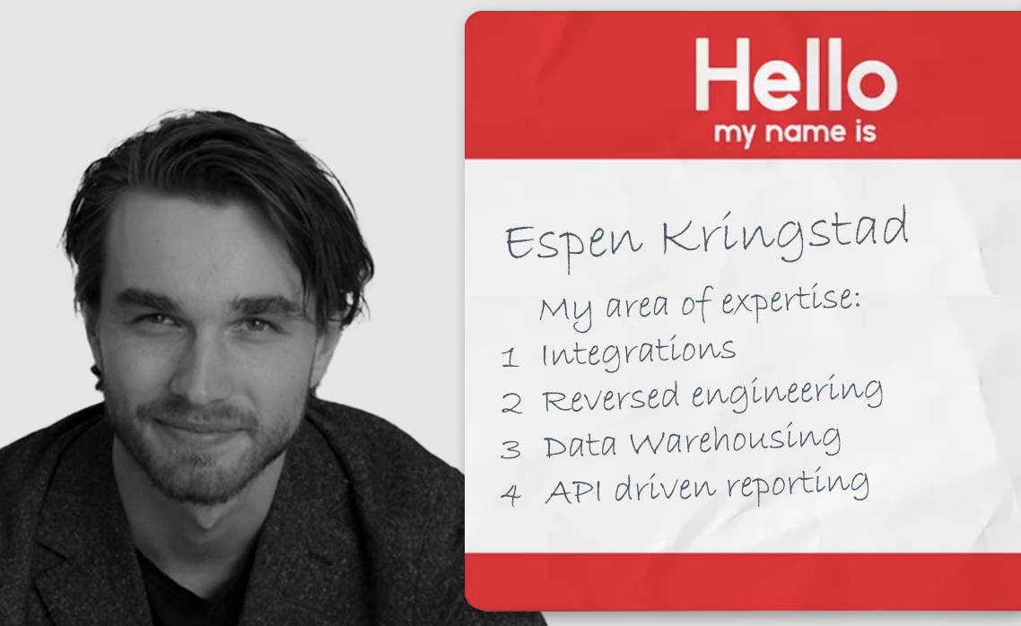 Please allow us to introduce Espen P. Kringstad