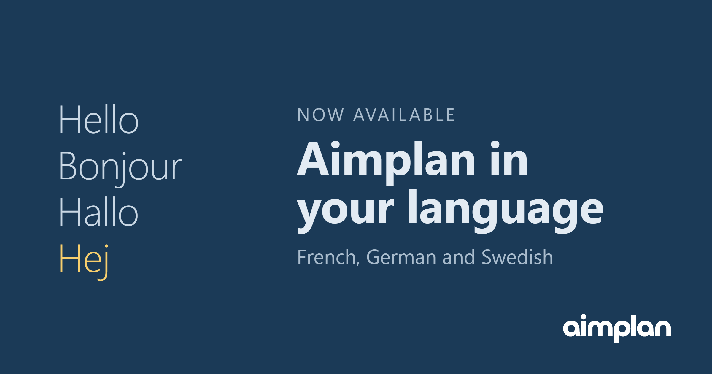 Aimplan in Your Language 