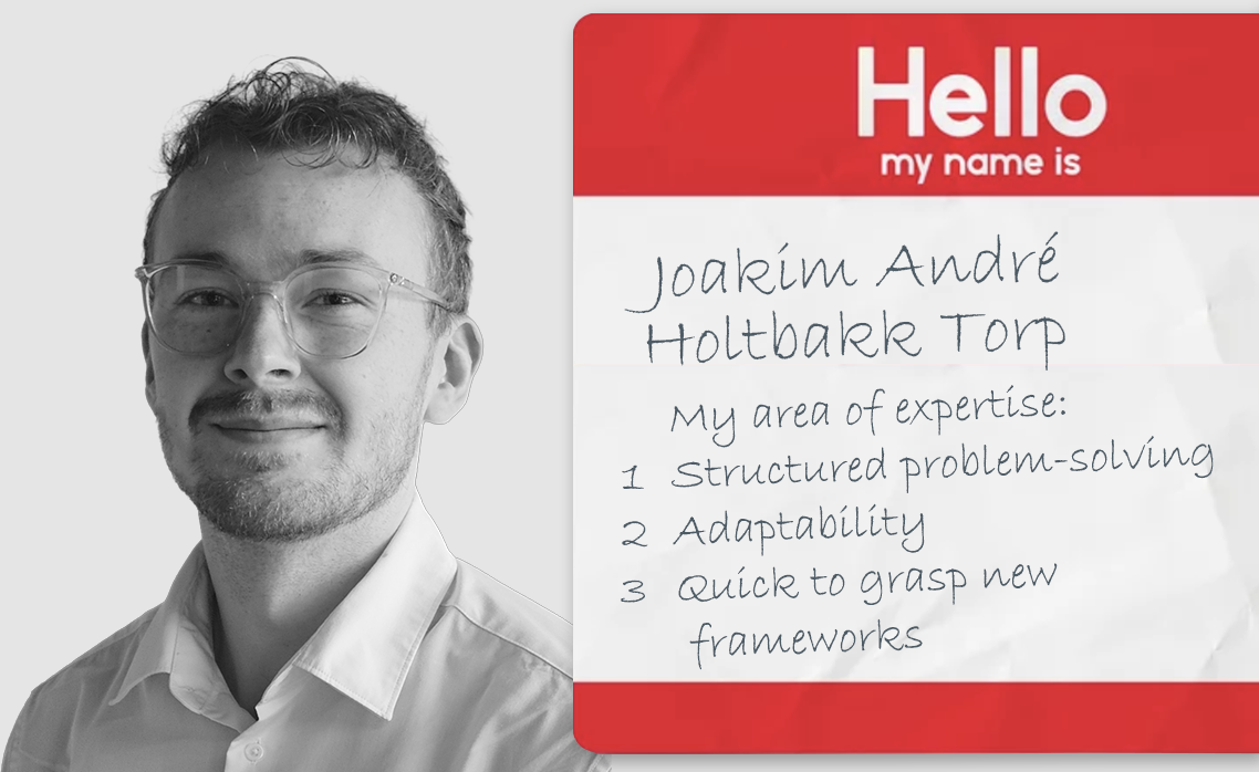 Please say hello to Joakim André Holtbakk Torp