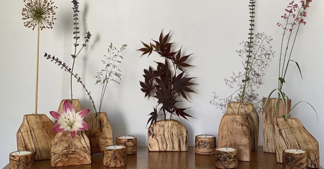 Spalted Maple Vases 