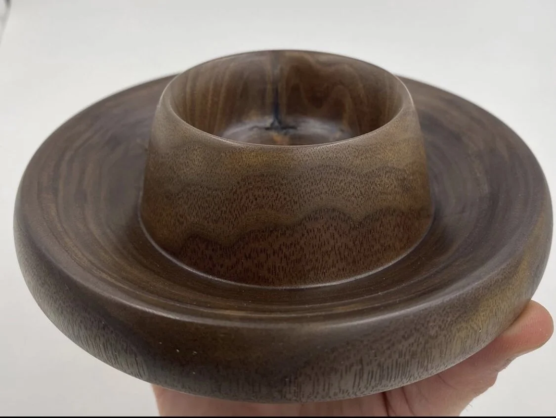Black Walnut Bowl & Serving Tray 