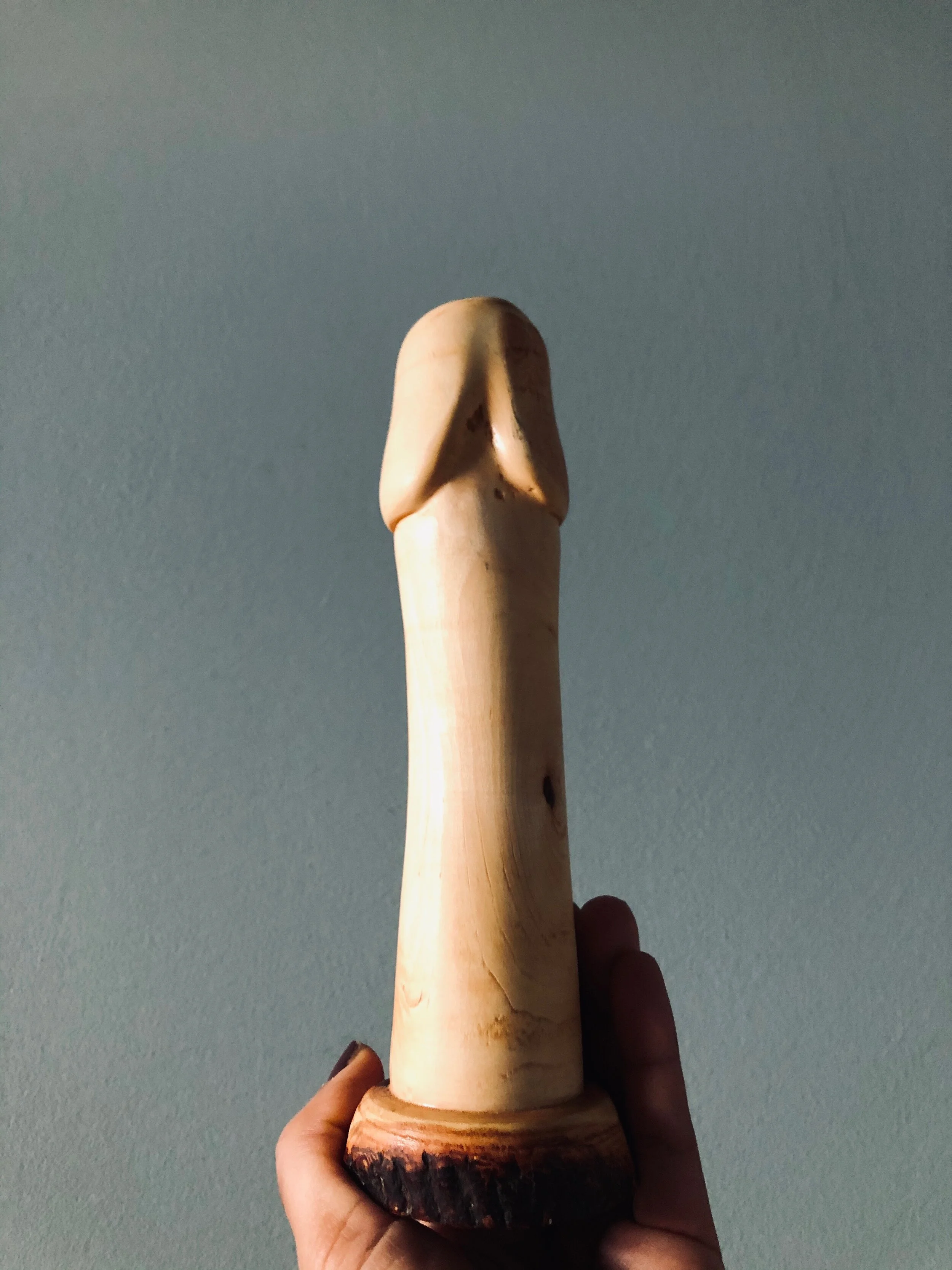 Hand Carved Penis Sculpture 