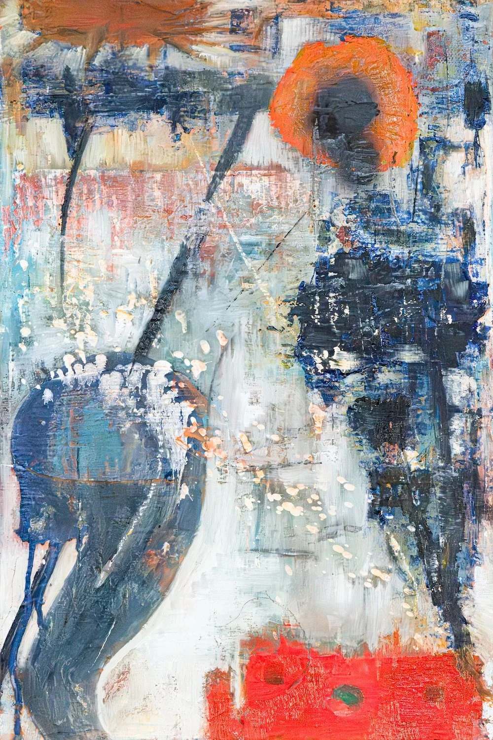 mesa -taos series 48 x 48” mixed media on panel board 10% of sale goes to Taos Pueblo Foundation limited edition (10) giclee prints available 

