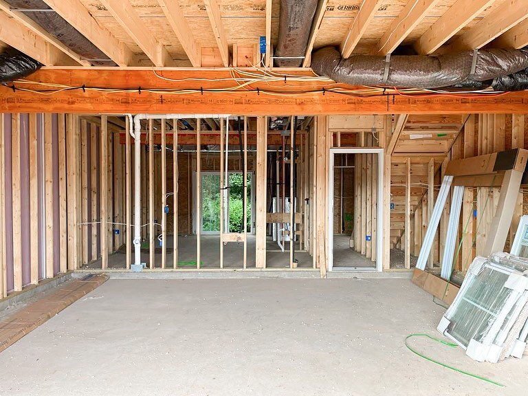 All framed and roughed in at our buyers&rsquo; new construction home! This beauty will be ready in the fall. 

#progress #newconstruction #dreamhome #suburbs #realestate #bucksco