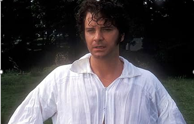 Colin Firth in a white shirt