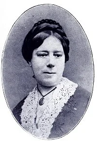 Black and white portrait of woman (Catherine Winkworth)