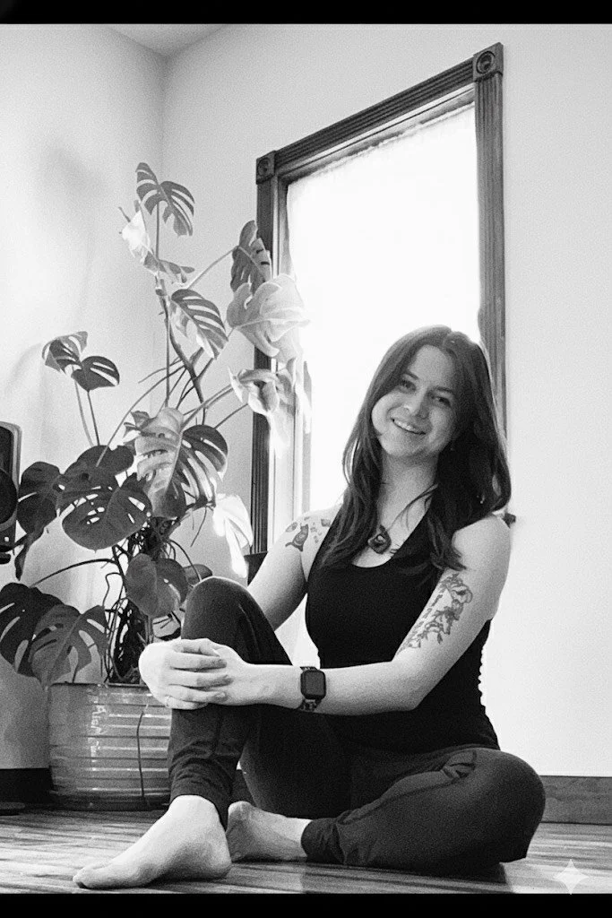 Women siting in mediation yoga pose