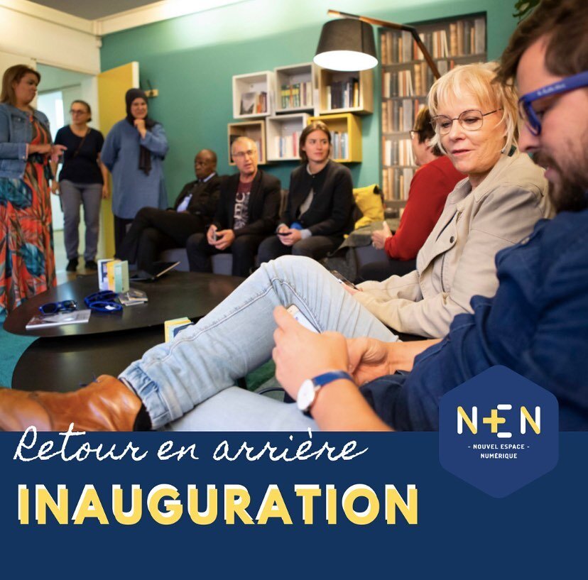 📲Petit retour en arri&egrave;re 📱
Clich&eacute; sympathique lors de l&rsquo;inauguration de la salle du NEN ✨
 (et un petit coucou 👋🏼 aux @leslunettesbleues agence charg&eacute;e de la cr&eacute;ation du site du NEN et du futur site du Fil De L&r