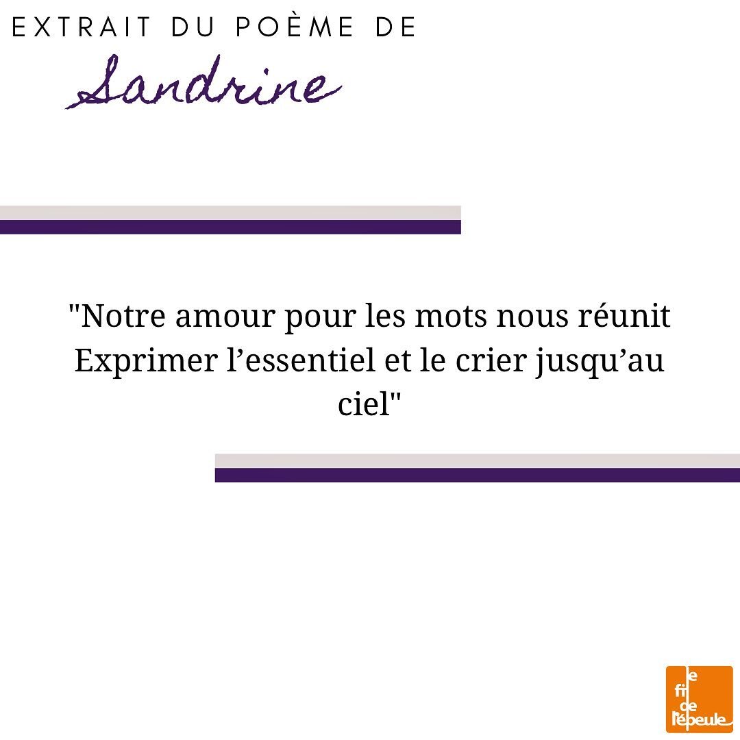 Po&egrave;me &agrave; d&eacute;couvrir en int&eacute;gralit&eacute; en story &agrave; la une🕊