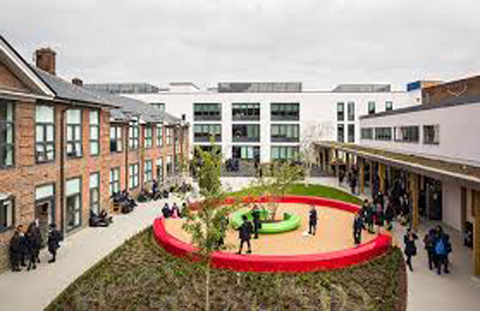 Safe, secure and articulated play space was an important driver for this primary school