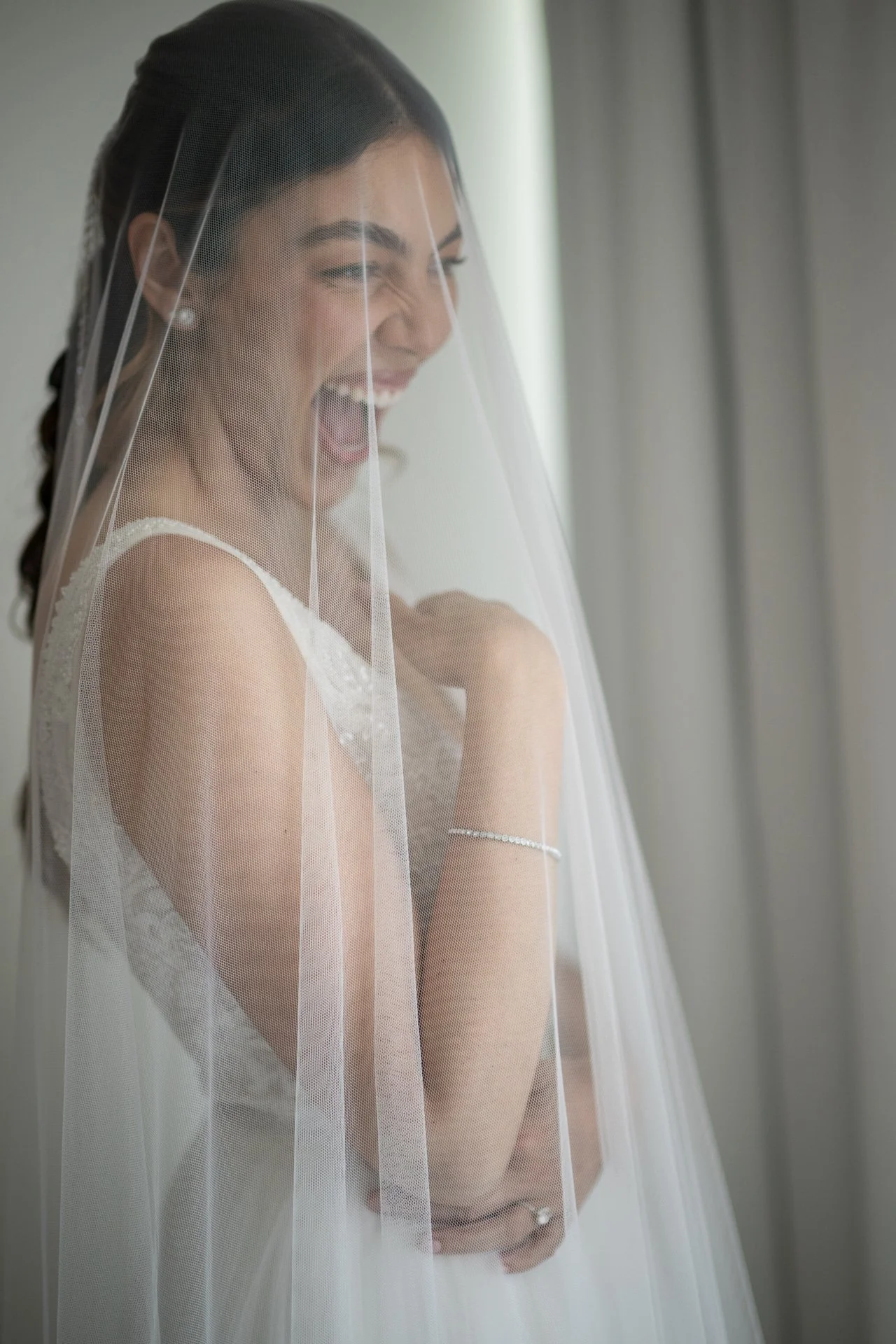 Bride getting ready at The Miami Beach EDITION wedding