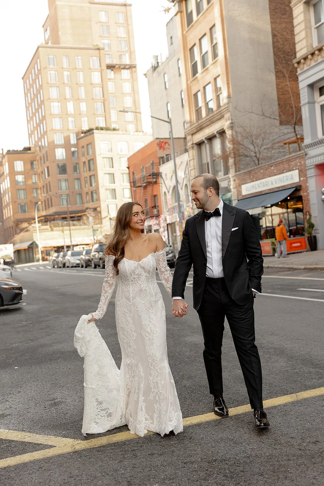 Bowery Hotel Wedding Couple Portraits