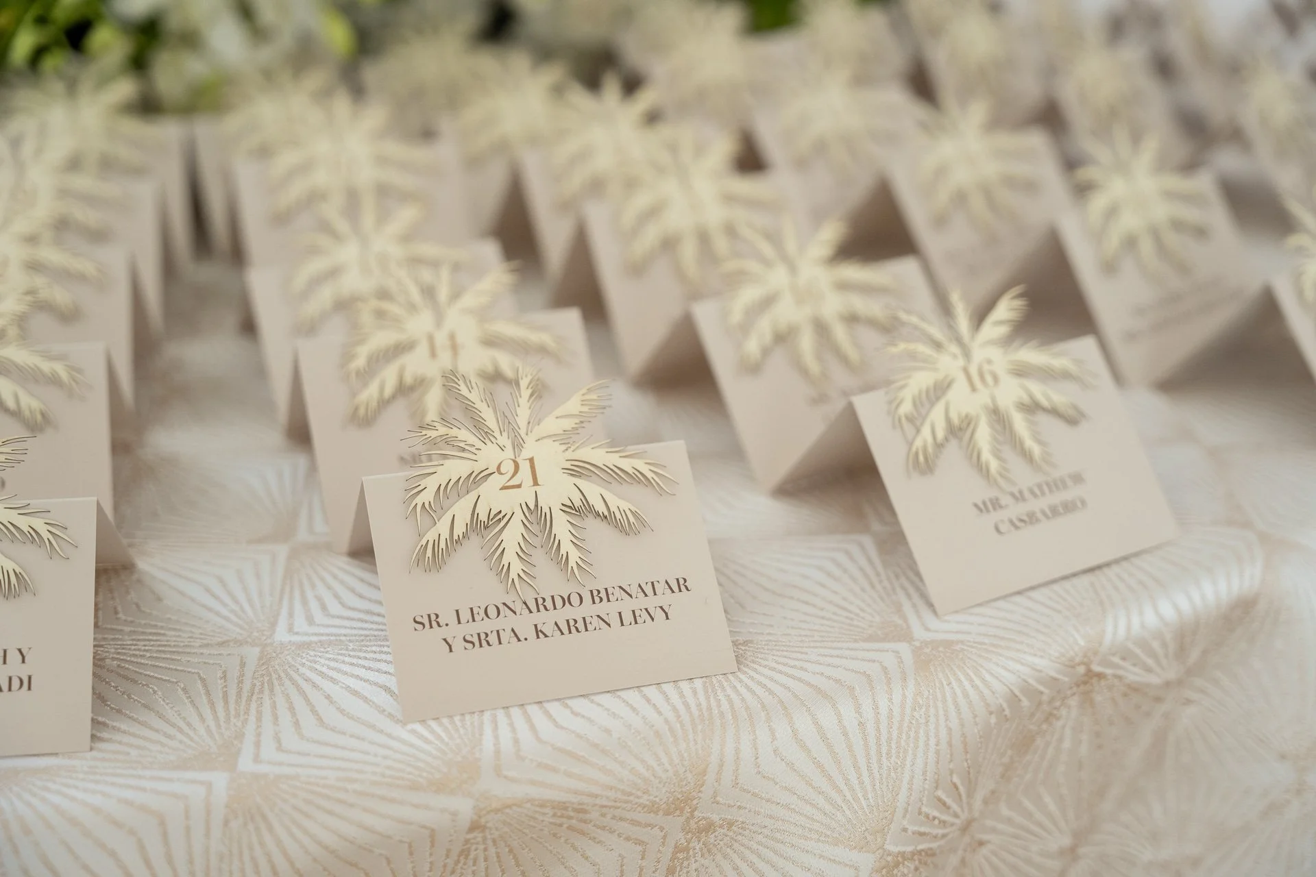 Miami Beach Edition Details, Escort Cards