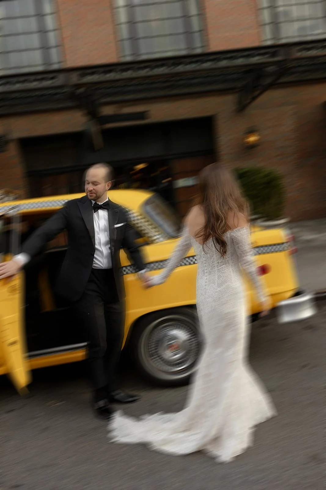 Bowery Hotel Wedding Vintage Car