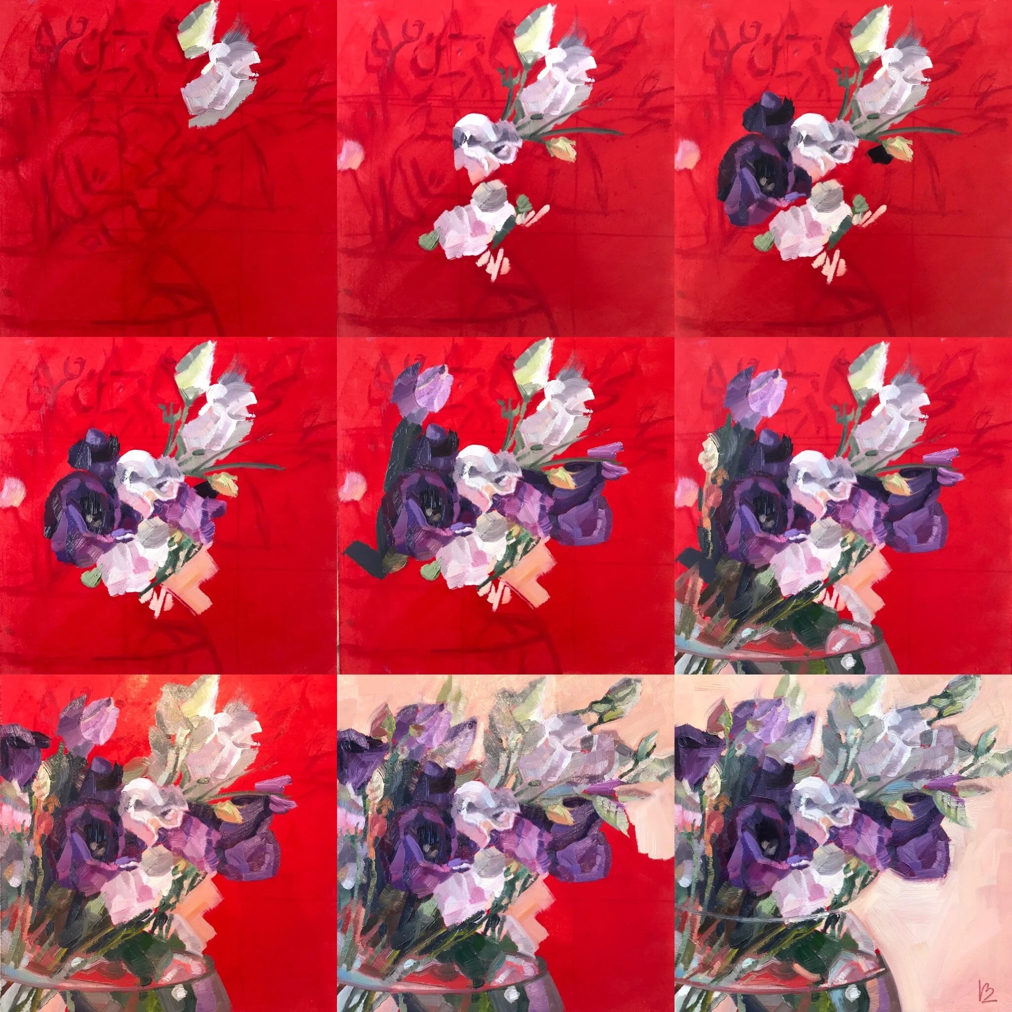 WEDDING FLOWERS - process shots