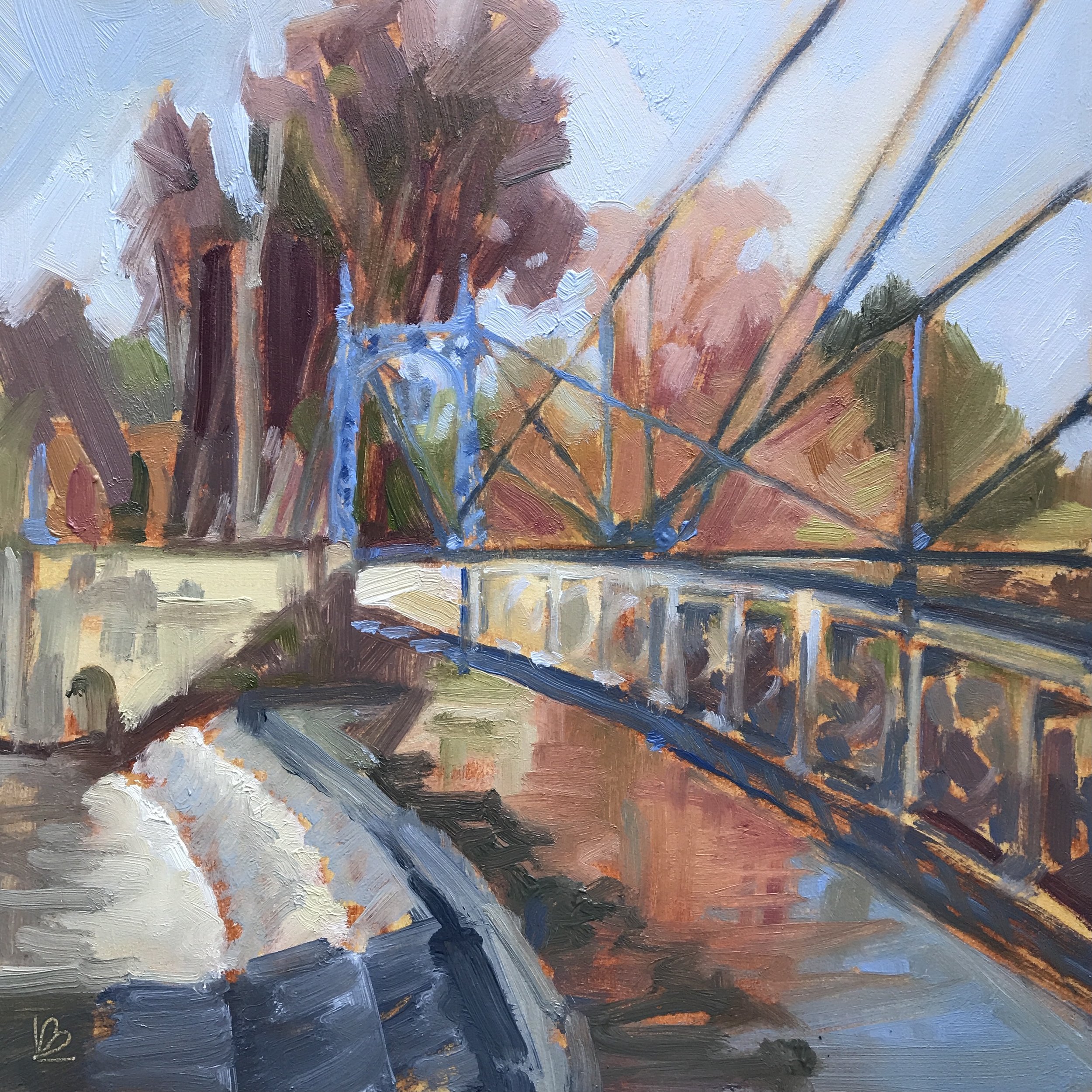 ‘THE BLUE BRIDGE’ Plein Air Painting