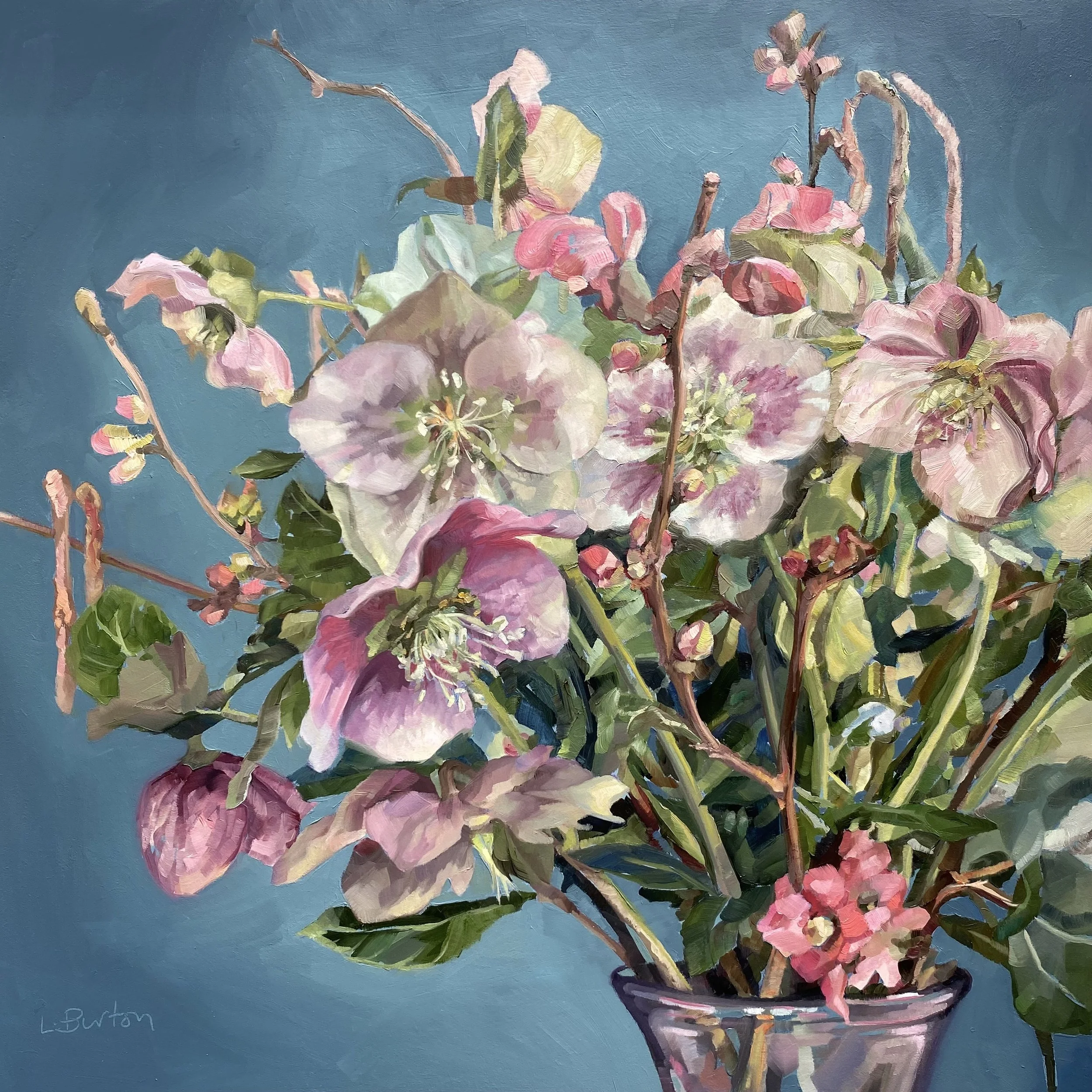 Floral Still Life in Acrylics