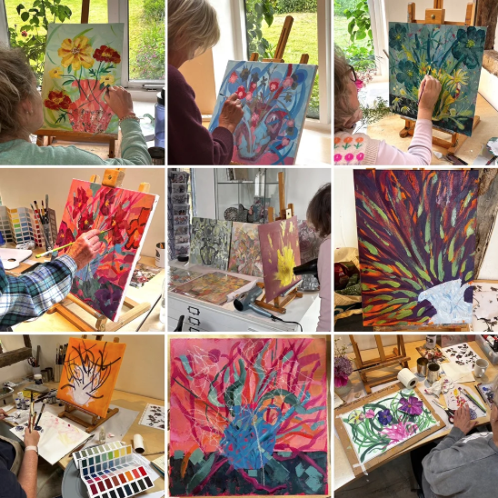 ABSTRACT FLOWERS WORKSHOP