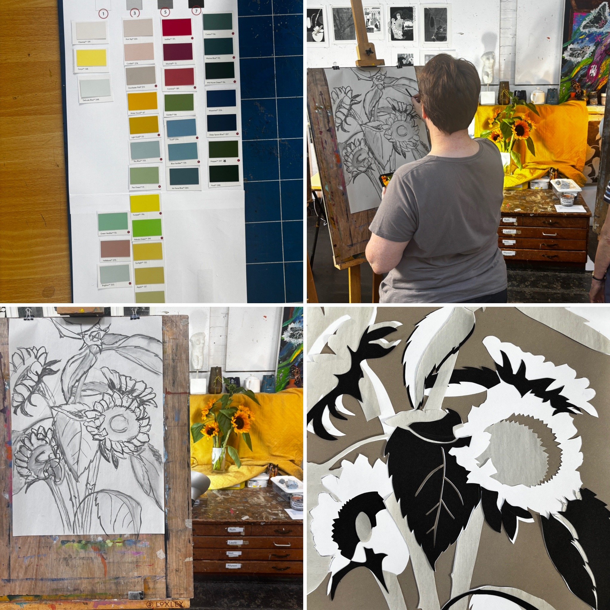 ABSTRACT SUNFLOWERS WORKSHOP