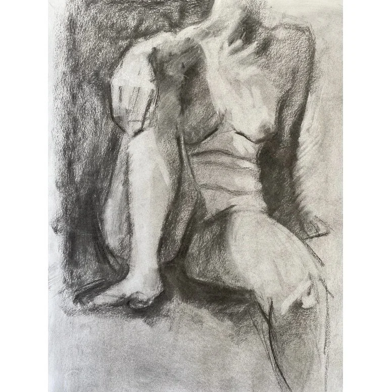       NUDE - Charcoal on Paper