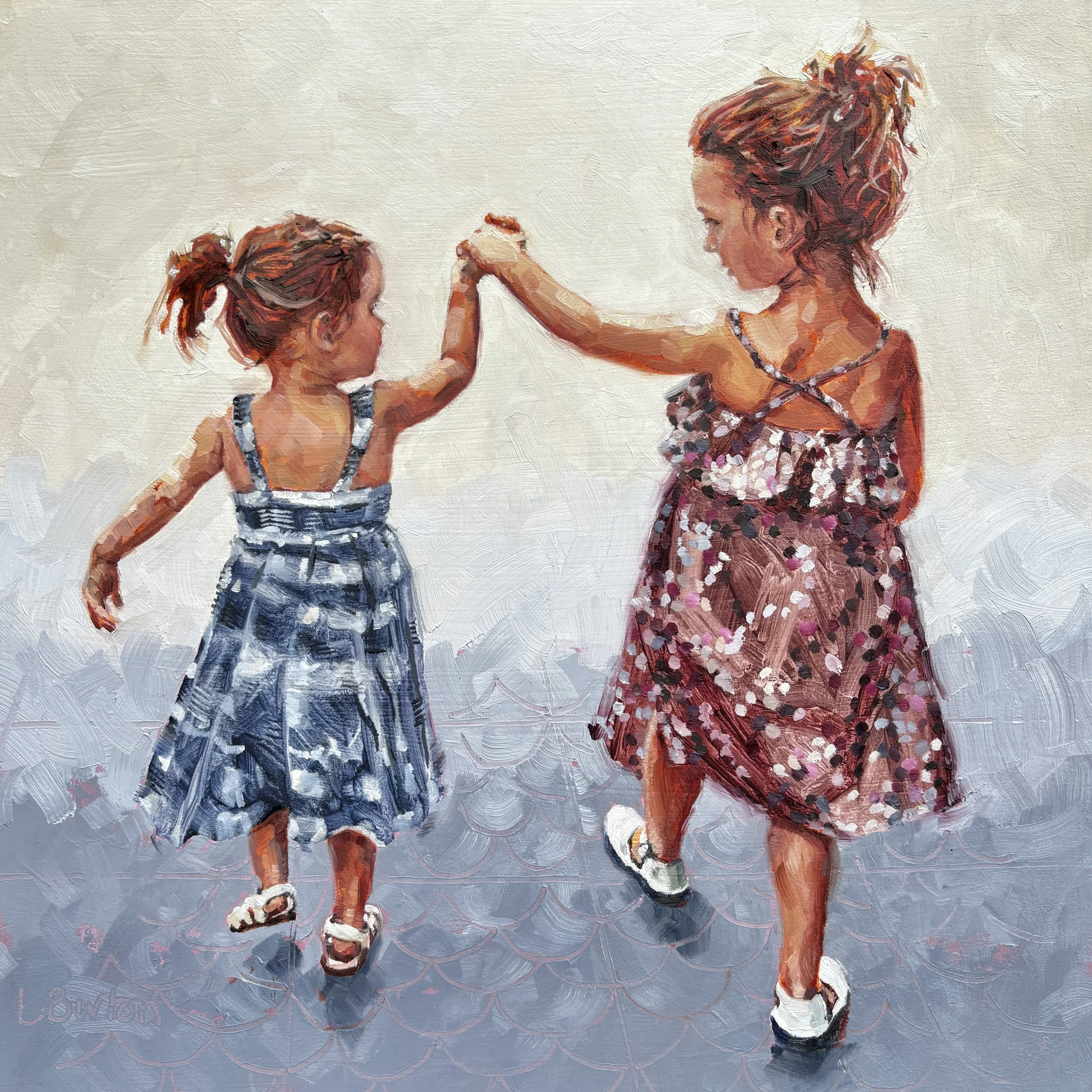 SISTER LOVE - 12” x 12” - Oil on Board SOLD