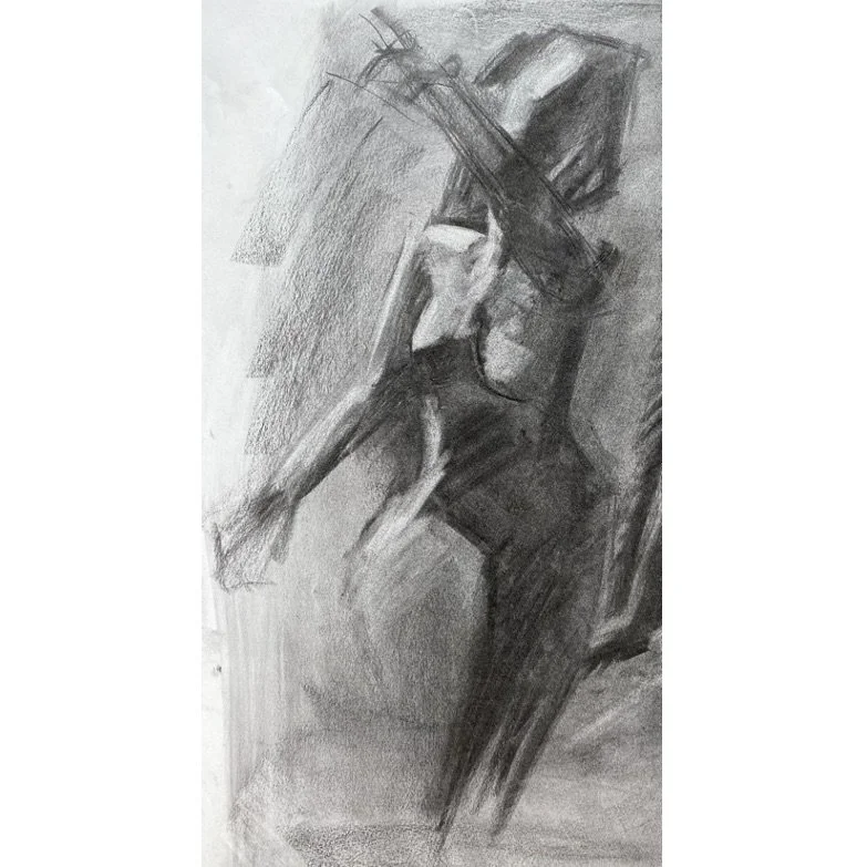         NUDE - Charcoal on Paper
