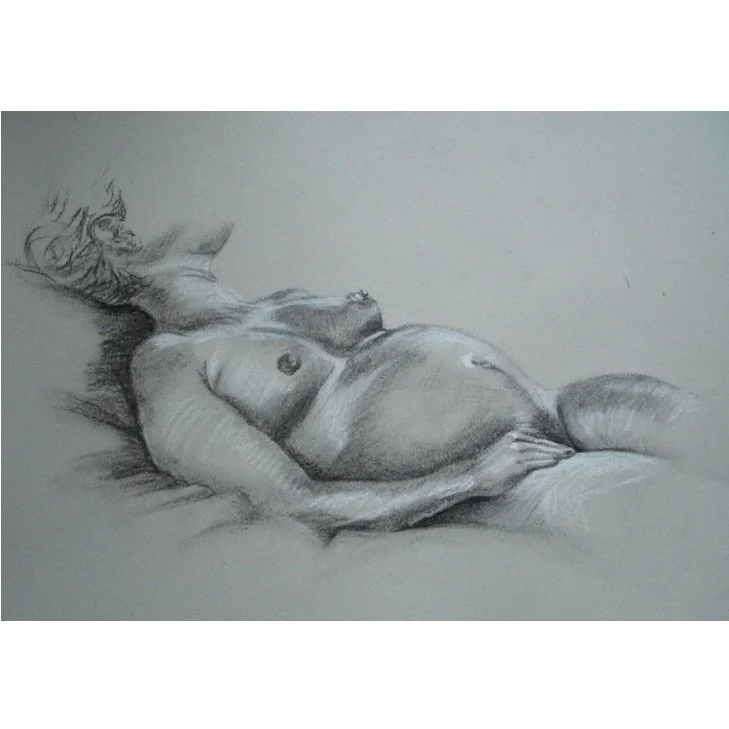 NUDE - Charcoal on Paper